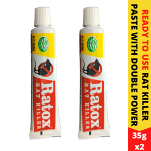Rat Kill Gel | Ready to Use Rat Killer for Home and Outdoors | Rodenticide Rat Poison Bait 35Gx2