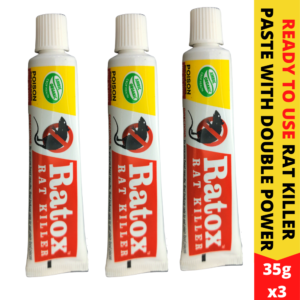 Rat Kill Gel | Ready to Use Rat Killer for Home and Outdoors | Rodenticide Rat Poison Bait 35Gx3