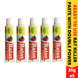 Rat Kill Gel | Ready to Use Rat Killer for Home and Outdoors | Rodenticide Rat Poison Bait 35Gx5