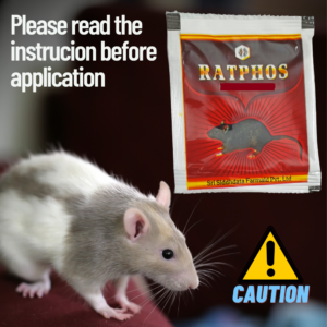 Rat Killer  Powerful Zinc Phosphide Powder | for Home Office Godowns 10gX9
