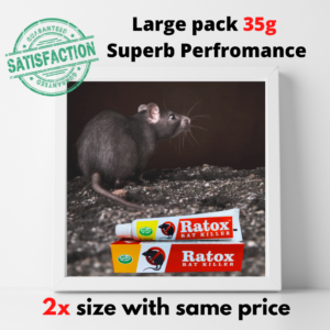 Rat Kill Gel | Ready to Use Rat Killer for Home and Outdoors | Rodenticide Rat Poison Bait 35Gx1