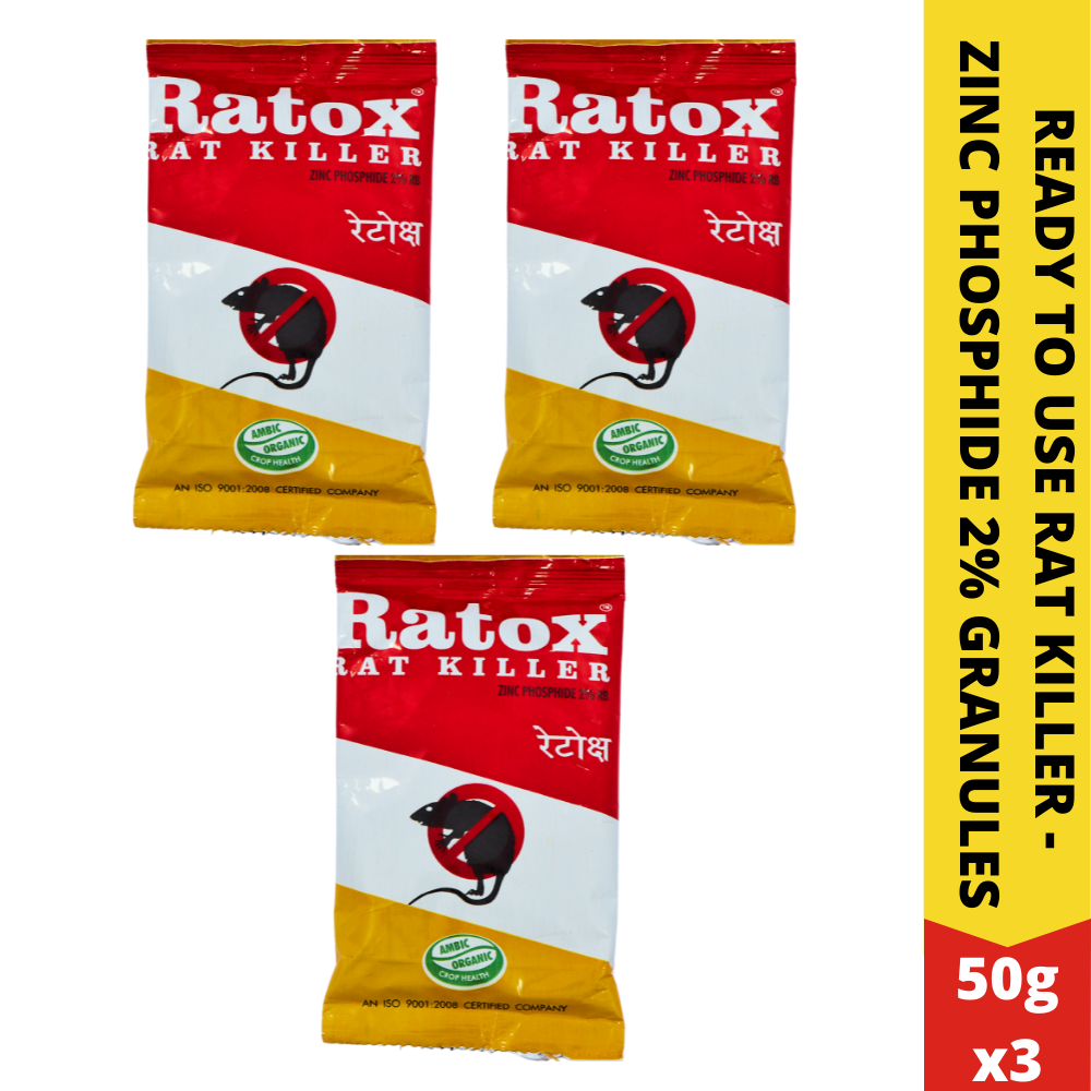 Rat Control Granules | Bait for Effective Rat Control | Chuha Mar 50gmX3