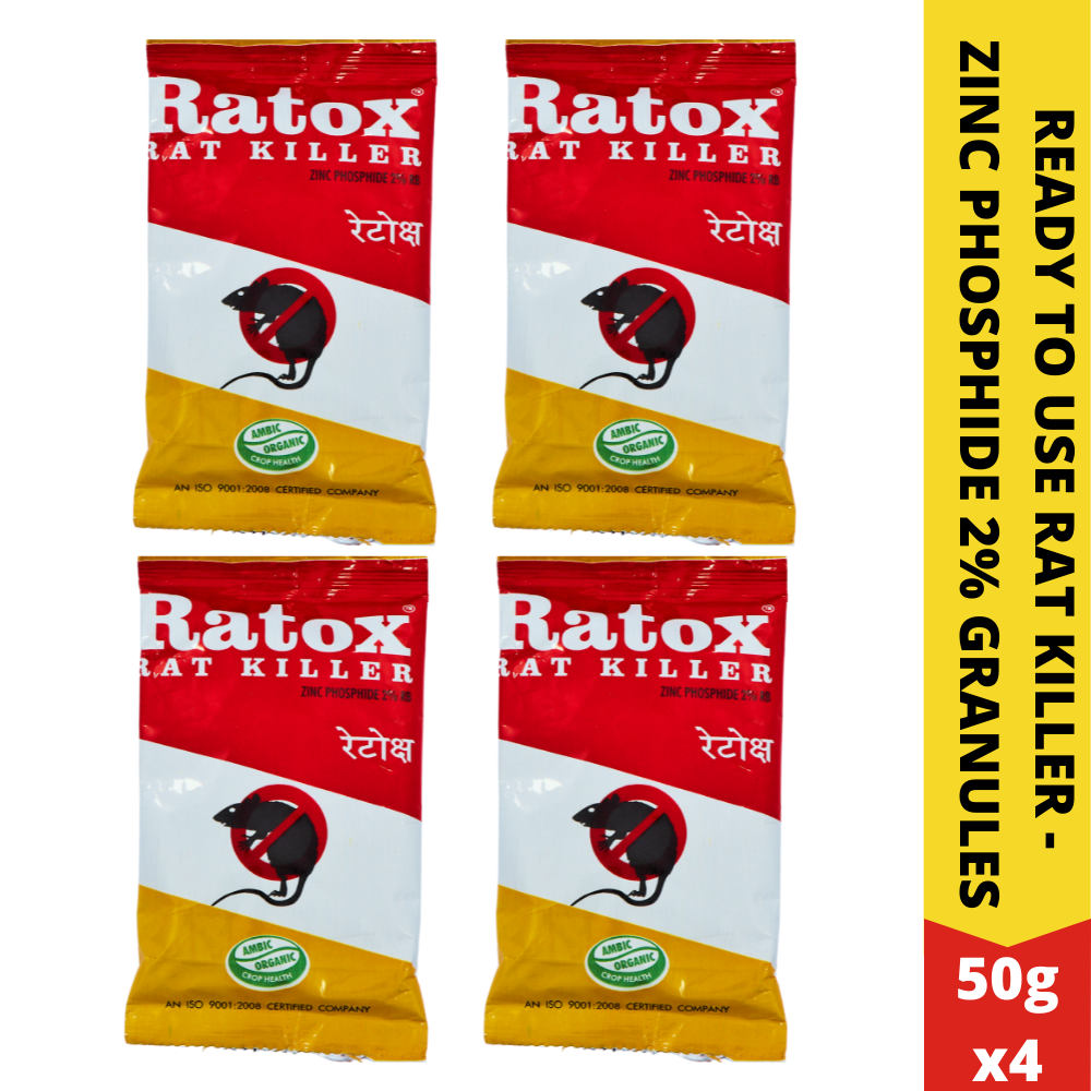 Rat Control Granules Bait for Rat Control | Rodenticide 50GMx4