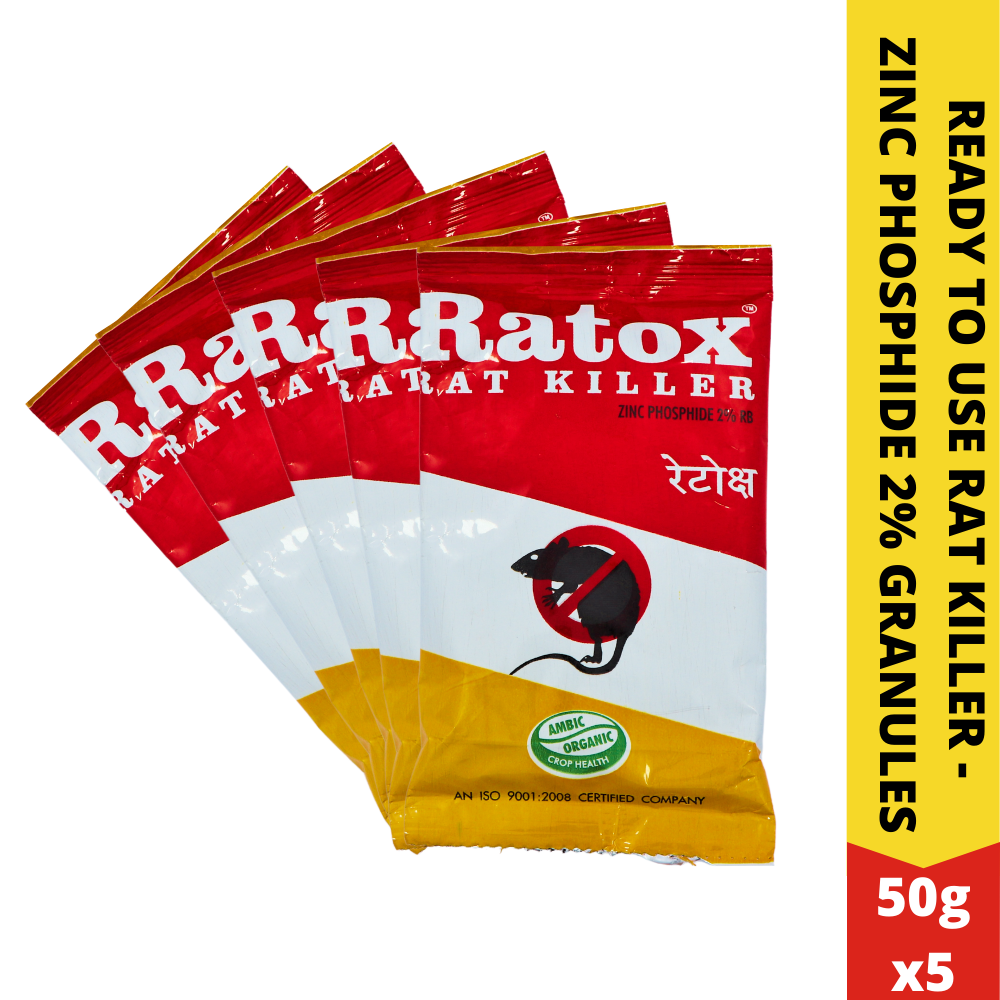 Rat Control Granules Bait for Rat Control | Rodenticide 50GMx5