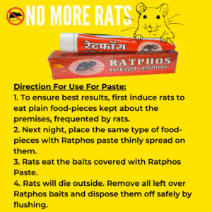 Rat Kill Gel | Ready to Use Rat Killer for Indoor and Outdoor | Rodenticide Rat Poison Bait 30Gx1