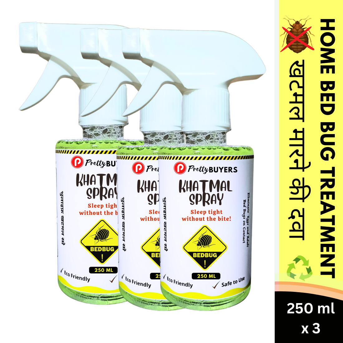 Khatmal Spray by PrettyBUYERS Natural Safe Bedbug Treatment Spray (3)