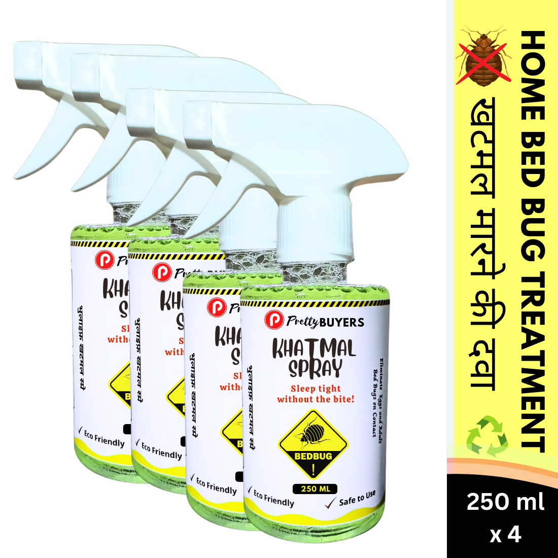 Khatmal Spray by PrettyBUYERS Natural Safe Bedbug Treatment Spray (4)