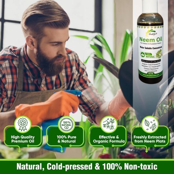 Neem Oil for Plants Spray Plant Health Booster Herbal Insecticide