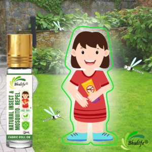 Bhulife 100% Natural Mosquito Repellent Roll-On 8ml | Essential Oil Based