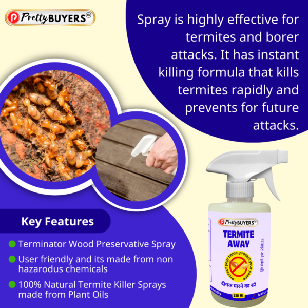 Termite Away Spray for termite Control and Dimak marne ki dawa