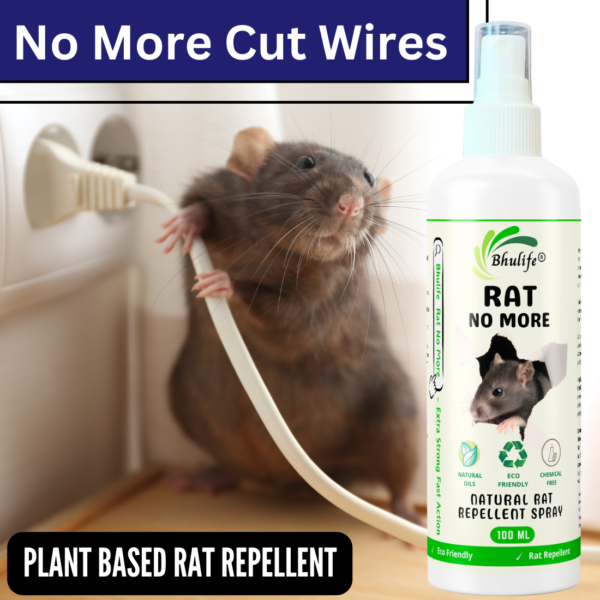 Bhulife Rat No More Spray | Organic Rat Repellent Spray For Home, Car & Office | 100 ML (Pack Of 2) - Image 5