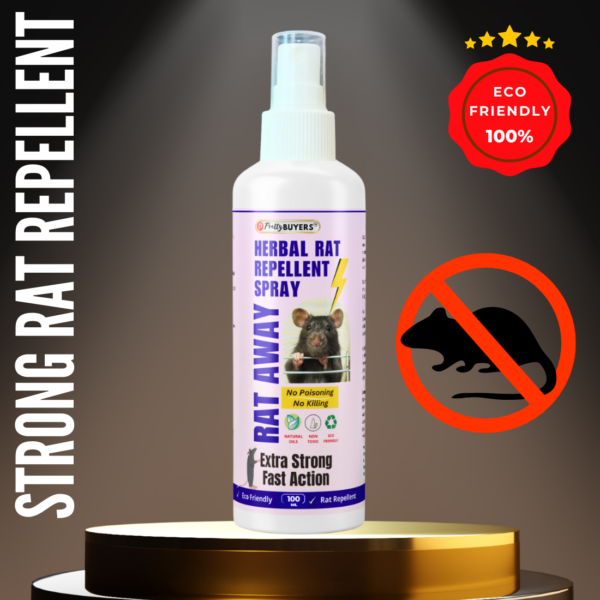 PrettyBUYERS Rat Away Spray | Herbal Rat Repellent Spray For Home, Office & Car 100 ML (Pack Of 2) - Image 3