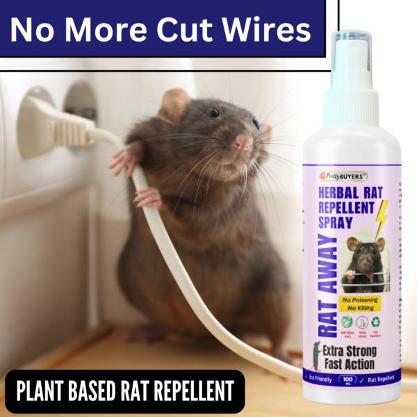 PrettyBUYERS Rat Away Spray | Herbal Rat Repellent Spray For Home, Office & Car 100 ML (Pack Of 2) - Image 2