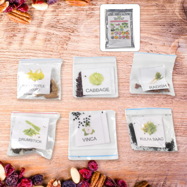 20 Varieties of Vegetable & Flower Seeds Combo (1 Pkt. / 20 Varieties) - Image 2