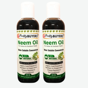 PrettyBUYERS Organic Pure Neem Oil for Plants 100 ml | Make 20 Liter Neem Spray (Pack Of 3)