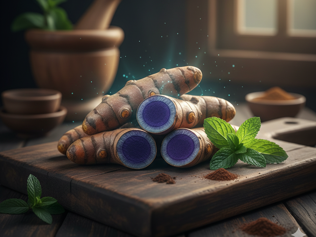 You are currently viewing The Blue-Black Wonder: A Comprehensive Guide to Black Turmeric (Curcuma caesia)