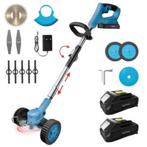 🌿Uninterrupted Cordless Operation: Maintaining your lawn is a breeze with the Lifelong Electric Wireless Grass Cutter. It's easy and straight forward wireless operation along with a sturdy design ensures that you get the smoothest gardening experience. ⚡Big Power with a Lasting Battery: The Lifelong Electric Grass Cutter makes it super easy to mow your lawn, and its 48V battery helps cut down the duration of lawn trimming at the same time. This cordless grass trimmer gives you the freedom to trim your lawn however you want. ⚙️Versatile Blade Head: Get a precise cut every lawn maintenance day with the accuracy of the 25 cm blade width. The trimmer is a versatile device and can be converted into an edge trimmer by tilting its head to 90°, as well as a mower, so that you can get the best use out of both its modes. 🔄 Ergonomic Design: The mower is designed ergonomically to allow for an easy storage in tight spaces and easy transportation. Additionally, its adjustable height gives you a customised experience each time, adapting seamlessly to different types of brush. 🚗 Shorter Charge Time: The grass trimmer gives you upto 40 minutes of continuous operation on a charging time of 1-2 hours, ensuring smooth and uninterrupted operation every time.