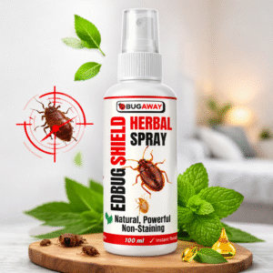 BUGAWAY Bug Shield 100 ML | Herbal Bed Bug Repellent Spray (Pack Of 1)